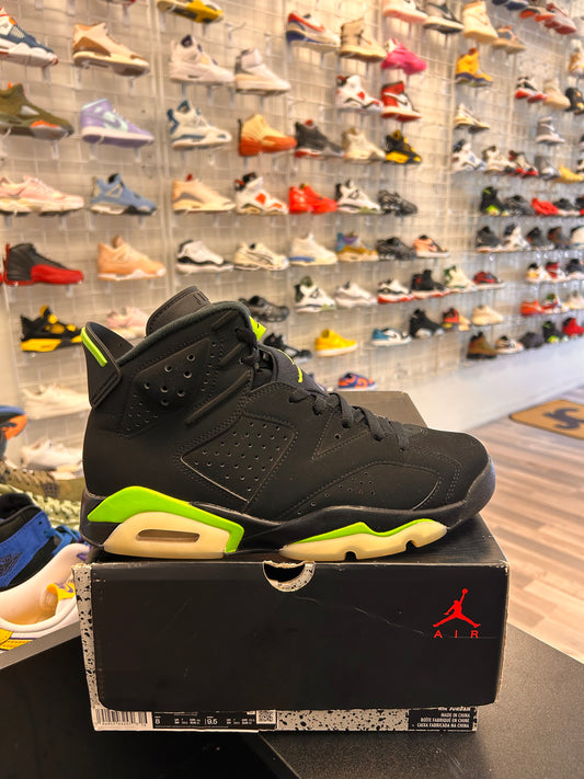 Electric Green 6s Size 8