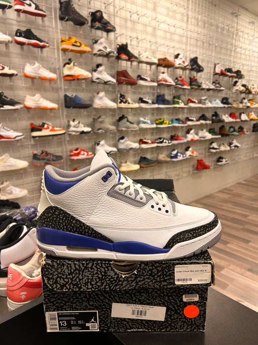 Racer Blue 3s Size 13